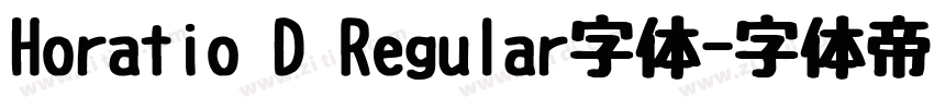 Horatio D Regular字体字体转换